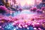 Placeholder: beautiful ambience glitter fantasy galactic pure harmony, soft pink, soft blue, smile, galactic, magic, transcendent, divine, warm look, fantastic magical flowers background, ultra sharp focus, ultra high definition, 8k, unreal engine5background, colored lake, ultra sharp focus, ultra high