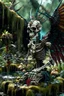 Placeholder: terrifying winged angel lich skeleton dragon with rattle snake head in deep swampy jungle breathing magical fruit soup, in the style of fantasy movies, photorealistic, shot on Hasselblad h6d-400c, zeiss prime lens, bokeh like f/0.8, tilt-shift lens 8k, high detail, smooth render, unreal engine 5, cinema 4d, HDR, dust effect, vivid colors