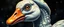 Placeholder: brilliant detailed full figure portrait disco glittery goose slug alien dino anime in the style of Escher and Giger