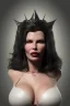 Placeholder: Kim Basinger as evil queen in black leather, busty, cleavage, curvy, angry, happy, stern look. character design by cory loftis, fenghua zhong, ryohei hase, ismail inceoglu and ruan jia. unreal engine 5, artistic lighting, highly detailed, photorealistic, fantasy