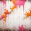 Placeholder: Hyper Realistic White, Orange & Pink Multicolored Grungy-Wall-Background