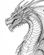 Placeholder: real dragon coloring page