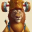 Placeholder: a Portrait of king lion as Brian Kesinger