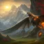 Placeholder: dragon egg, dragon, fire, 4k, 8k, 3d, ultra detailed, detailed, mountains, sky, snow, house, grass, flowers,horror,fantasy, mystery, mystical