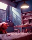 Placeholder: Boy room scene with color hair monster, Steven Spielberg style, realistic photo, sweet, concept art, smooth, unreal engine 5, god lights, ray tracing, RTX, lumen lighting, ultra detail, volumetric lighting, 3d.