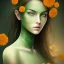 Placeholder: marigold woman green eyes