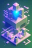 Placeholder: isometric clean art of fantasy creture , soft lighting, soft pastel gradients, high definition, 3d icon clay render, blender 3d