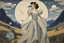 Placeholder: A. J. Casson oil painting tufting tapestry, Otherworldly, young beautiful HD face Princess of the Moon avant-garde organza StarWars fashion, Austrian Symbolism, arcane atmosphere, countryside-style raw dream dimension