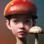 Placeholder: Mushroom head girl and mushroom house, unreal 5, octane render, cinema4d, redshift render, hyper realistic, cenematic, vibrancy, synthwave, retouch, centered, dynamic lighting, dramatic lighting, 4k, highly detailed, attractive beautiful, realistic, epic composition, holographic,