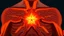 Placeholder: An reddish-orange star fires up inside of man's chest