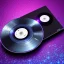 Placeholder: record album, metallic, iridescent, holographic, bokeh, light flair, gaussian blur focused light, sparkles, cute, 3d, electric, futuristic, primary colors. 8k, HD, unreal engine, fisheye, bright white, CD, tilt shift, off center, zoomed in, micro subject