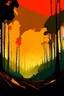 Placeholder: poster of amazonian forest deforestation fire