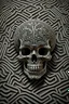 Placeholder: A labyrinth shaping the lines of a skull