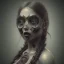 Placeholder: a cute girl looking like a pirate with a tattoo in her face, michelangelo style, steam punk, scary, horror, realistic, made in octane, cinematic, ultra-realistic, extremely detailed octane rendering, 8K, VRAY Super Real ar 2:3, dof photorealistic futuristic 50mm lens hard lighting dark gray tintype photograph, realistic lighting, sephia colors