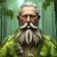 Placeholder: Old Man , Tree , In Jungle , With Long Beard , Wooden Legs, Siting Down