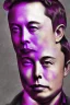 Placeholder: elon musk portrait purple colors
