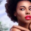 Placeholder: Beautiful African women as Snow White high resolution clear face and shoulders futuristic