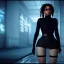 Placeholder: Beyonce sad and crying in a skirt cyberpunk very detailed cinematic unreal engine photo realistic,sexy, beautiful