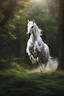 Placeholder: Ultra realistic photo of A majestic white stallion galloping through a lush, enchanted forest., fantasy, futuristic style, mystic, HOF, captured with professional DSLR camera,64k, ultra detailed,