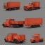 Placeholder: truck design for low poly game