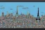 Placeholder: pixel art paris skyline