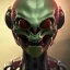 Placeholder: alien freak Big Head muscles portrait robotic bloody body rage evil theeth body details 8k