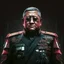 Placeholder: Susilo bambang Yudhoyono former president of Republic Indonesia in militiary cyberpunk style