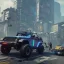 Placeholder: cyberpunk 2077 version of a jeep wrangler