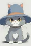 Placeholder: Cat wearing Hat, anime, ghibli