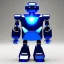 Placeholder: Metal blue transformer robot android humanoid