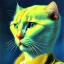 Placeholder: Portrait of a cat by Van Gogh