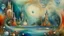 Placeholder: Encaustic painting, relaxation, luxury, dream world, calm beauty, symmetry, fantasy world, magic, beautiful composition, exquisite detail