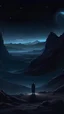 Placeholder: Envision a barren, rocky wasteland beneath a star-studded night sky. Jagged, obsidian cliffs jut out from the ground, and the air is thick with an almost palpable sense of mystery and danger. In the distance, an enigmatic figure cloaked in dark robes stands at the edge of a sheer precipice, gazing out into the unknown.