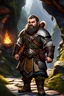 Placeholder: dnd character art of a young dwarf adventurer, high dpi, 3D cgi, unreal engine 6, high detail, intricate, cinematic background