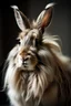 Placeholder: portrait of a rabbit with long hair