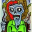 Placeholder: Zombie by outsider artist