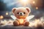 Placeholder: photorealistic image, cute chibi plushy embroidered teddy bear fairy with a translucent, shining halo above its head in Ecuador, cigar in his hand in sunshine, ethereal, otherwordly, cinematic postprocessing, bokeh, dof Weight:1 heavenly sunshine beams divine bright soft focus holy in the clouds Weight: 0.9