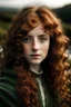 Placeholder: ung kvinde Irland mytisk karakter krøller