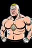 Placeholder: Brock Lesnar American wrestler catoon 2d