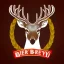 Placeholder: A deer with a beer glas in his head, logo for beer brewery