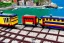 Placeholder: Lego close up Train in lego riomaggiore italy sea town lego