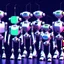 Placeholder: Diverse group of robots singing