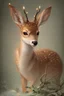 Placeholder: A picture of a Christmas little deer in the style of shabby chic, in the woods rococo, Thomas Kincaid art painting, pinterest, fantasy art, charming, detailed painting, realistic photo, trending on artstation, sharp focus, studio photo, muted colors,intricate details, highly detailed, by greg rutkowski, josephine wall
