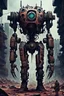 Placeholder: Chronomorph CybPost-Apocalyptic Tribal Wasteland , neo cyberpunk people, deep colors, , The atmosphere dystopian, mecha, ruins, sharp focus, intricate details, weird, cinematic