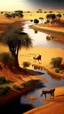 Placeholder: Africa, farming, river and desert