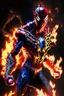 Placeholder: Spiderman from Marvel as a demonic hell spawn with fire on body fighting with Superman from Dc as a demonic hell spawn with fire on body, hell background, Full body display, max level ultra realistic, ray tracing reflections, legendary, energy, HD, photorealistic, HDR, epic composition, Unreal Engine, Cinematic, Color Grading, Ultra-Wide Angle, hyper-detailed, beautifully color-coded, insane details, hyper realistic, intricate details, beautifully color graded, Unreal Engine, Cinematic, Color Gr