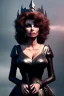 Placeholder: sophia loren as evil queen in black leather, angry, stern look, volumetric lighting, particales,highly detailed,cinematic, deep colours,8