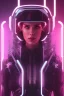 Placeholder: cyberpunk, head, women, portrai, tron, visor