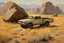 Placeholder: Mountains, sunny day, rocks, prairie, epic, toyota hilux landscapes advertising influence, willem maris, and auguste oleffe impressionism paintings