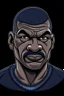 Placeholder: Mike Tyson American boxer ,cartoon 2d